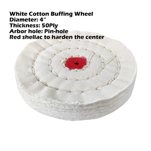 PURUI 7PC 4 Inch Buffing Wheel Kit for Drill or Mini Bench Grinder-Includes 3PC Buffing Wheels with Shellac Pin-Hole Center-3PC 100g Bar Brown, Bl...