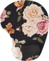 Floral Aesthetic Portable Mouse Pad Computer Sublimation Mouse Pads Small 3D Gel Mouse Pad with Wrist Support Black...