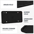 Aujen Silicone License Plate Frames, 1 Pack Black Side-Opening License Bracket Holder with Easy Installation, License Plate Frame Without Obstruct...