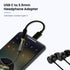 2pack Type C to 3.5mm Female Headphone Jack Adapter, USB C to Aux Audio Dongle Cable Earphone Jack Converter Compatible with iPhone 15,Samsung Gal...