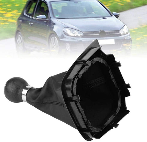 KIMISS 6 Speed Car Gear Shift Knob Lever Stick Gaitor Boot Cover for Golf 6 MK5 MK6 for Jetta 2005-2014...