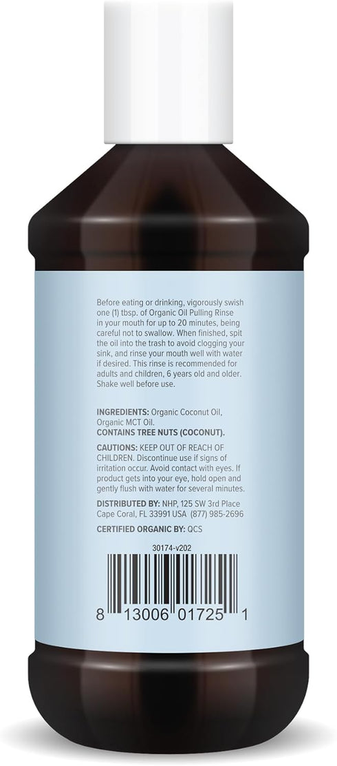 Ola Botanicals Oil Pulling Rinse (8.12 Fl. Oz.), USDA Certified Organic, Coconut Oil, MCT Oil, Cruelty Free, Fluoride Free, Soy Free, Gluten Free,...