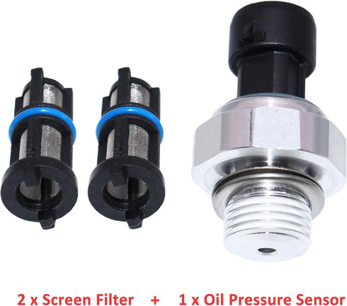 Engine OPS Oil Pressure Sensor Switch Sending Unit with Screen Filter D1846A Compatible with Chevrolet Chevy Silverado Suburban Tahoe GMC Yukon Si...
