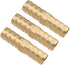 10PCS Brass Barb Fittings 3/8 Inch Hose Inner Diameter Quick Connector Splicer Barb Fitting Pipe Repair Accessories Suitable for Air Water Fuel Oi...