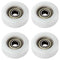 MroMax Roller Idler Bearing Pulley-5 x 25 x 9mm Sliding Conveyor Nylon Wheel with 625ZZ Bearing for Furniture, Hardware Accessories and Mobile Doo...