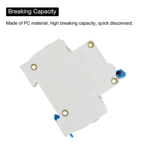 MECCANIXITY Miniature Circuit Breaker Low Voltage AC 32A 400V 2 Pole DIN Rail Installation DZ47-63 C32...