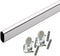 60" Polished Chrome Oval Closet Rod with Screw-On End Supports | 1 Pack...