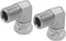 (2-PACK) 1501-06-06 Hydraulic Hose Adapter Fitting 3/8"-18NPTF Male×3/8"-18NPSM Female Swivel 90°Pipe Joints Elbow Carbon Steel...