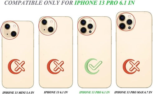 Case for iPhone 13 Pro Christmas & Protector Gel Silicone Slim Drop Proof Heavy Duty Protection Cover Compatible with iPhone 13 Pro & Xmas Holiday...
