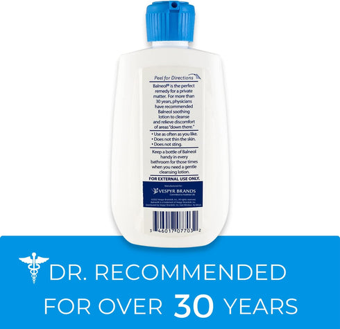 Balneol Hygienic Cleansing Lotion for Women and Men, Soothing Relief to Help With Pain Relief, Itch Relief, and Discomfort for Sensitive Areas, Ma...