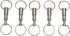 eBoot Detachable Pull Apart Key Rings Keychains (5 Pack)...