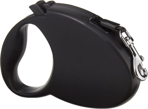 Amazon Basics Retractable Dog Leash, Small - 16ft, Black...