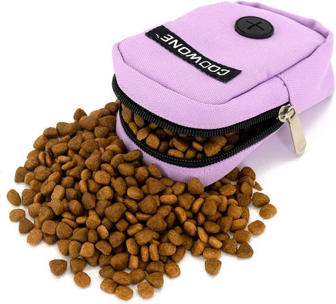 COOWONE Small Treat Pouch Dog Treat Bag with Dog Bags Dispenser Dog Waste Bag Dispenser for Leash Portable Walking Bags Poop Bag Holder Hand Free ...