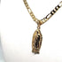 Gold Plated Virgin Mary Pendant Necklace Figaro 26" Virgen de Guadalupe Medalla Oro Laminado...