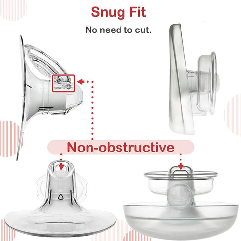 Nenesupply 15mm Flange Insert Compatible with Elvie Flange Pump Parts Elvie Stride Flange Medela Momcozy Flange Spectra Willow Reduce 24mm to 15mm...
