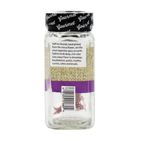 The Spice Hunter Saffron Strands, Spanish Mancha, Whole, 0.01-Ounce Jar...