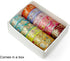 allydrew Elegant Gold Foil Washi Tape Box Set for Arts & Crafts, Scrapbooking, Stationery, Diary (12 Rolls), Playful Florets...