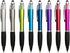 Stylus Pens for Touch Screens, Ballpoint Pens Black Medium Point with Crystals for Women and Kids Black Ink Pen with Stylus Pen for iPad with Comf...