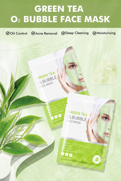 12 Pack Skincare O2 Bubble Face Masks Sheet, Anti-wrinkle Bubble Facial Mask, Foaming Face Mask, Purifying Facial Mask, Moisturizing Spa Face Mask...
