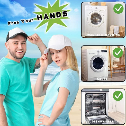Hat Cleaner - Hat Cage for Washing, Hat Laundry Wash Bags for Baseball Caps, Hat Washer for Washing Machine or Dishwasher, Cap Washer Frame for Fl...