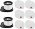 IZ362H Filter 2 PACK Filters and 6 PACK Foam & 6 PACK Flet Filter Kit Compatible with Shark Upright Vacuum IZ162H, IZ362H, IZ363HT, IZ440H, IZ462H...