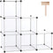 C&AHOME Cube Storage Organizer, 6-Cube Shelves Units, Closet Cabinet, DIY Plastic Modular Book Shelf, Ideal for Bedroom, Living Room, Office, 36.6...