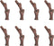 HUIANER Artificial Stump Branches 8pcs Mini Fairy Garden Branches Figurines Ornaments Miniature for Train Landscape Railway Sand Table...