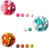 150PCS 12mm Lentil Silicone Beads 7 Color Set DIY Focal Beads Mix Color Silicone Beads for Pens Rubber Beads Loose Beads for Art Craft...