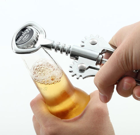 Wing Corkscrew Wine Opener by HQY - Premium All-in-one Wine Corkscrew and Bottle Opener - Risk Free Money-back!...