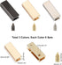 WADORN 18 Sets Metal Belt Tip with Screws, 0.98 Inch Wide Bag Decorative Buckles for Purse Webbing End Clip Buckles Leather Handle Strap End Cover...