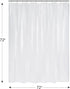 AmazerBath Plastic Shower Curtain Clear Premium PEVA, Clear Shower Curtain Heavy Duty 8G, Weighted Shower Curtains for Bathroom Accessories with 3...