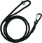 Carabiner Dog Leash 6ft, Durable Nylon Rope with Aviation Aluminum Carabiner Reflective at Night for Small Medium Large Dogs (Black, 6FT*11MM)...
