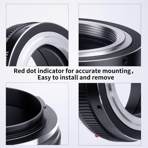 K&F Concept Lens Mount Adapter M42-L Manual Focus Compatible with M42 Lens to L Mount Camera Body...