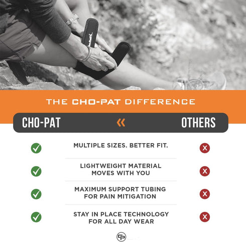 Cho-Pat Dual Action Double-Layer Adjustable Knee Strap, Pain Relief for Chondromalacia, Osgood Schlatter’s, Tendonitis, and Meniscus Tears, Large...