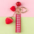 Keychain Strawberry and Bell Pendant Keyring Key Holder Men Women Key Chain Wallet Bag Pendant Charms Gift for Birthday Christmas Festival...