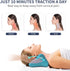 Neck and Shoulder Relaxer, Cervical Traction Device Acupressure Neck Shoulder Back Support Massage Pillow, Neck Stretcher Massager, Posture Correc...
