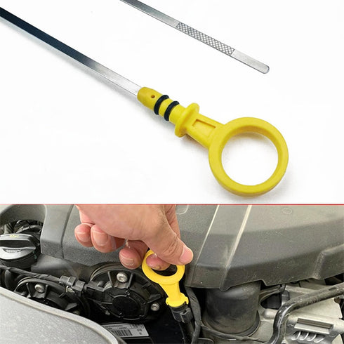 Engine Oil Dipstick, Oil Level Indicator for Car, Dip Stick for Checking Oil Fluid, Replacement OEM# CJ5Z-6750-A, Compatible with Many Vehicle Mod...