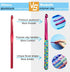 Large 5 Size Aluminum Crochet Hook Set 6.5m(K)/7mm/8mm(L)/9mm(M)/10mm(N) Knitting Needles Craft Weave Yarn Set Polymer Clay Crochet Needles for Cr...