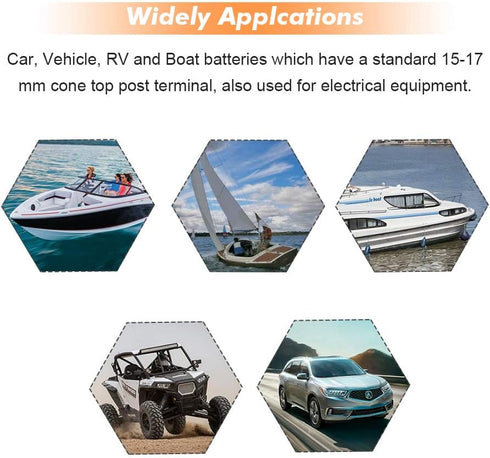 Side Post Battery Disconnect Switch 12V / 24V 250/750 Amps Knife Blade Isolator Power Cutoff for Marine Car Boat RV ATV Battery Cut Off Shut Off S...