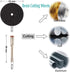 Cutting Wheels for Rotary Tool, Diamond Metal Wood Cutting Wheels and Drill Cutting Disc with 1/8" Shank and Resin Cutting Off Wheels with Mandrel...