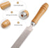 5pcs Wooden File Handle with Strong Metal Collars, Large Wood Handle for 10"-12" File, Screwdriver Hand Drill File Handle Cutting Tool Craft - Ape...