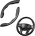 Steering Wheel Cover, 2PCS Segmented Steering Wheel Protector, Carbon Fiber Anti-Slip and Durable Car Accessory, Universal Fit for Most Cars?SUVs ...