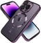 Phone Case 14 ProMax 6.7 Inch Magnetic with Camera Lens Protector Full Protection Silicone Net Shockproof Protective (Dark Purple)...