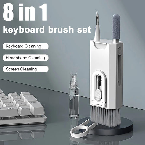 Generic 8 in 1 Multifunctional Electronic Cleaning Kit, Cleaning kit Phone, Keyboard Dust Removal Brush, Laptop, Headphones, Smartphone, Tablet Cl...