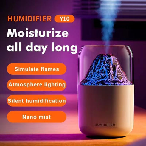 Simulated volcano humidifier USB household atmosphere lamp humidifier vehicle mounted aromatherapy machine new large spray...
