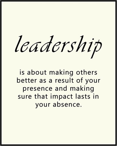 Posterizer 1 pcs-Leadership Encouraging quotes-Motivational & Inspirational Art-Workplace & Office Art-Decor for Home & Office- UNFRAMED Wall Art...