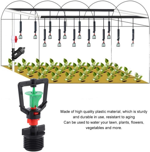 Irrigation Sprinkler, 20Pcs Irrigation Nozzle G1/2 Micro Garden Watering Spray Head Misting Nozzle for Garden Yard Lawn...