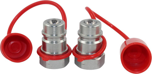 LSQ-S4-04PF 1/2‘’ NPT 2 PCS - 1/2" Ag ISO 5675 Tractor Hydraulic Disconnect Hydraulic Quick Connect Male Coupler, Ball Valve, Ball Pioneer Type...