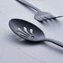 Matte Black Large Serving Utensil Set, FULLYWARE Stainless Steel Large Hostess Serving Set, include Serving Spoon, Slotted Serving Spoon, Serving ...
