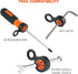 Hand Tool Attachment Slips, Easy Slide On Design, Connects to Tool Lanyards, Squids 3740, Variety Pack, 4-Pack,Black & Orange...